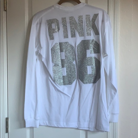 PINK Victoria's Secret Tops - NWT-PINK Long Sleeve Campus Tee